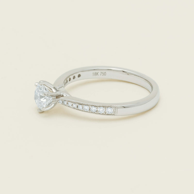 18ct White Gold .50ct Diamond Zenith Ring