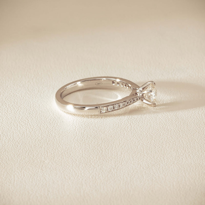 18ct White Gold .50ct Diamond Zenith Ring