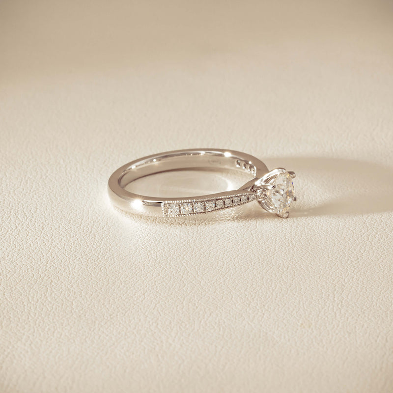 18ct White Gold .50ct Diamond Zenith Ring