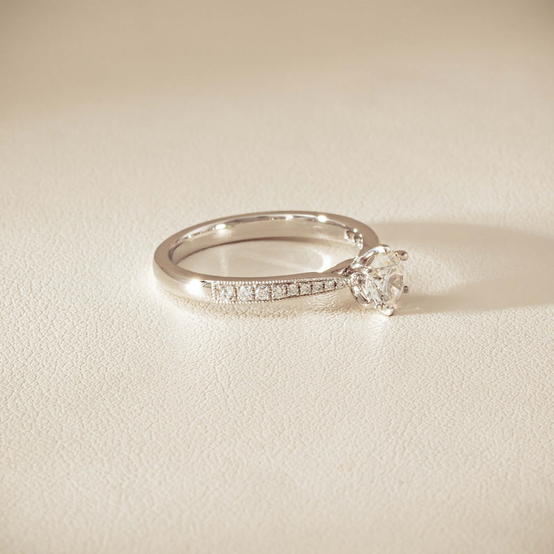 18ct White Gold .50ct Diamond Zenith Ring