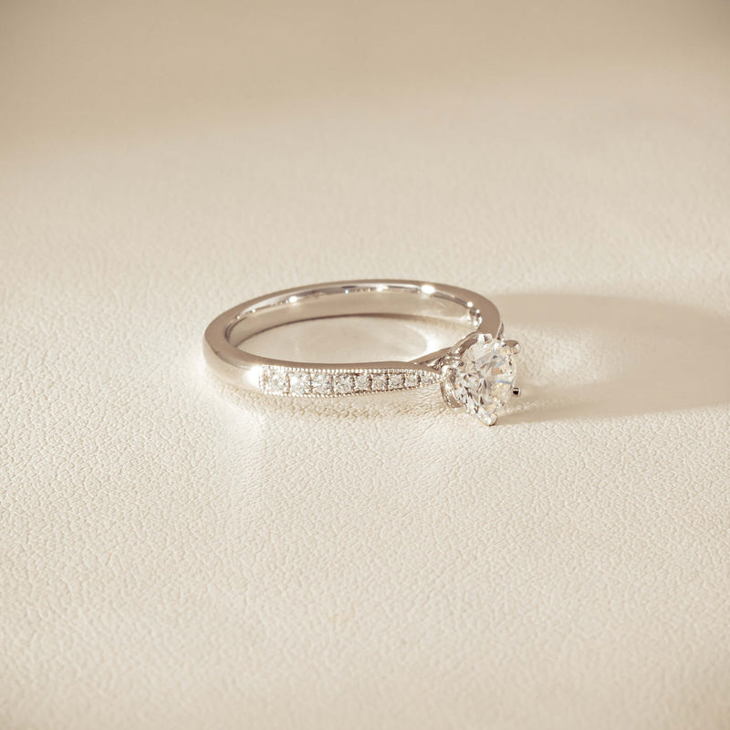 18ct White Gold .50ct Diamond Zenith Ring