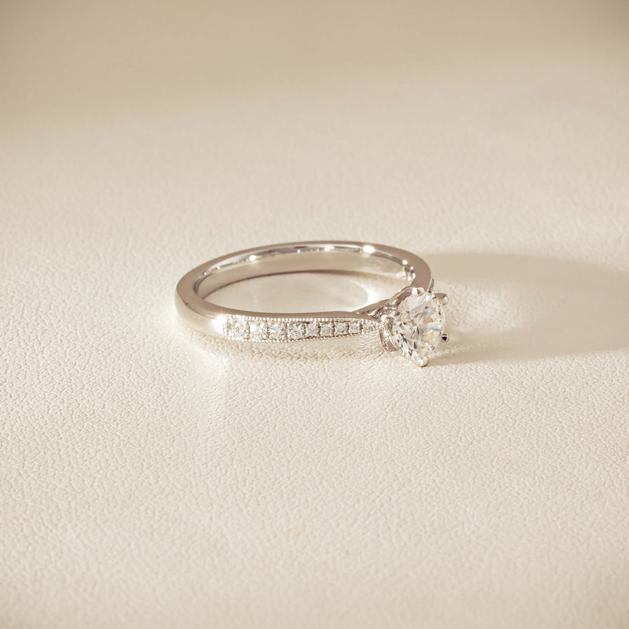 18ct White Gold .50ct Diamond Zenith Ring