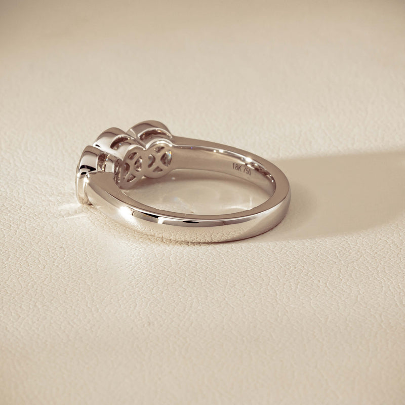 18ct White Gold 1.61ct Diamond Three-Stone Natalia Ring