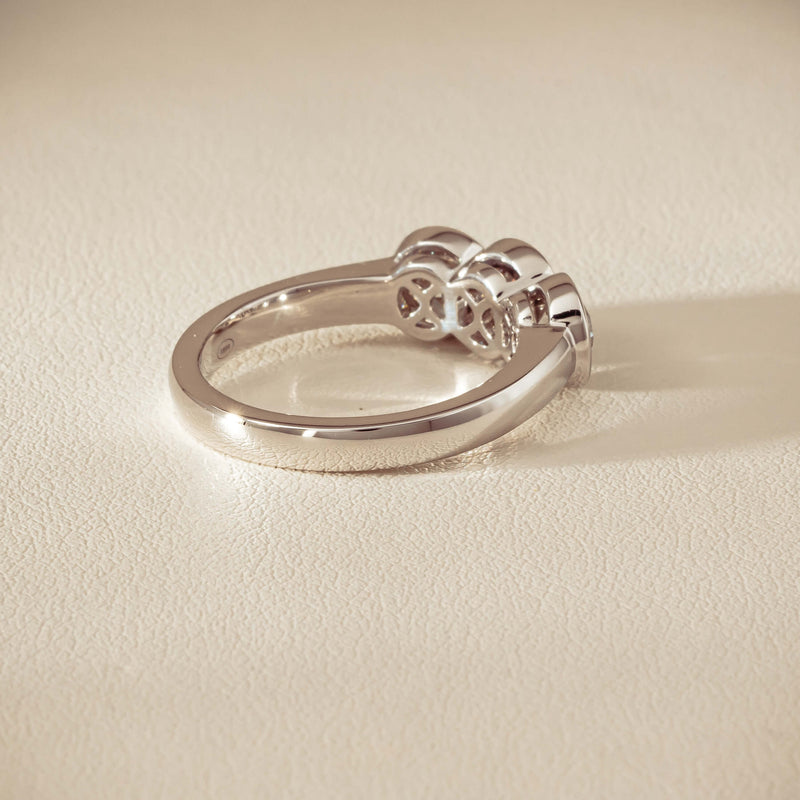 18ct White Gold 1.61ct Diamond Three-Stone Natalia Ring