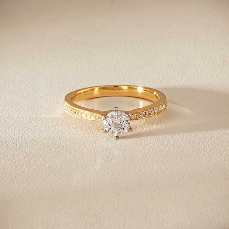 18ct Yellow Gold .52ct Diamond Zenith Ring