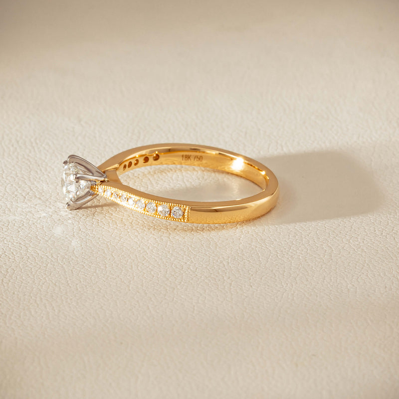 18ct Yellow Gold .52ct Diamond Zenith Ring