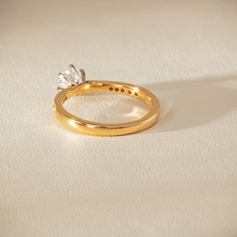 18ct Yellow Gold .52ct Diamond Zenith Ring
