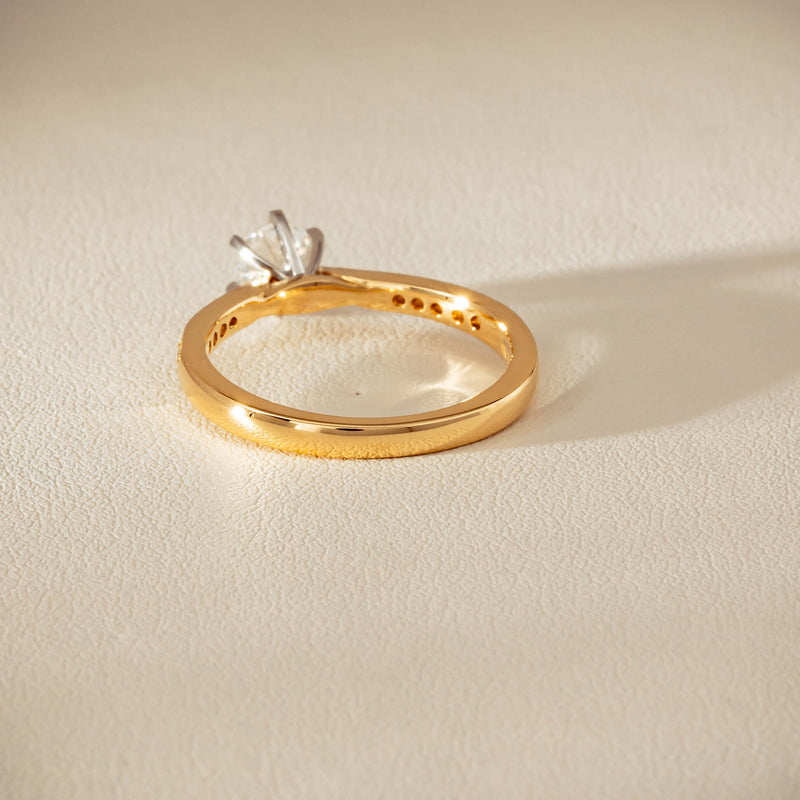 18ct Yellow Gold .52ct Diamond Zenith Ring