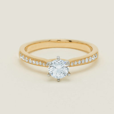 18ct Yellow Gold .52ct Diamond Zenith Ring