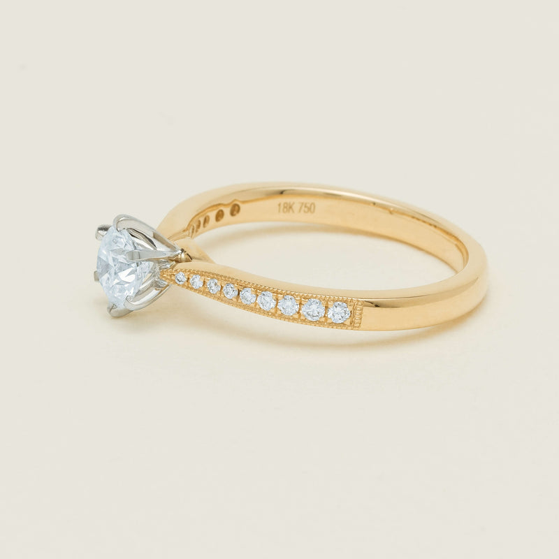 18ct Yellow Gold .52ct Diamond Zenith Ring