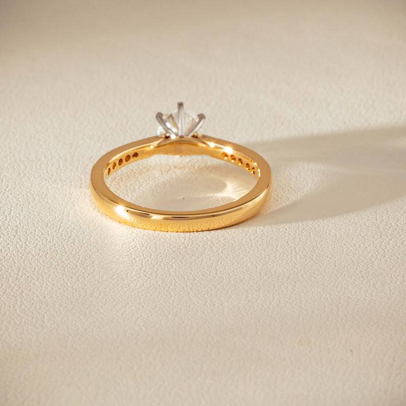 18ct Yellow Gold .52ct Diamond Zenith Ring