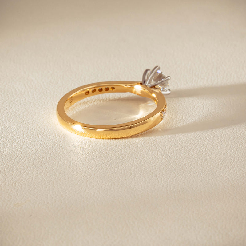 18ct Yellow Gold .52ct Diamond Zenith Ring