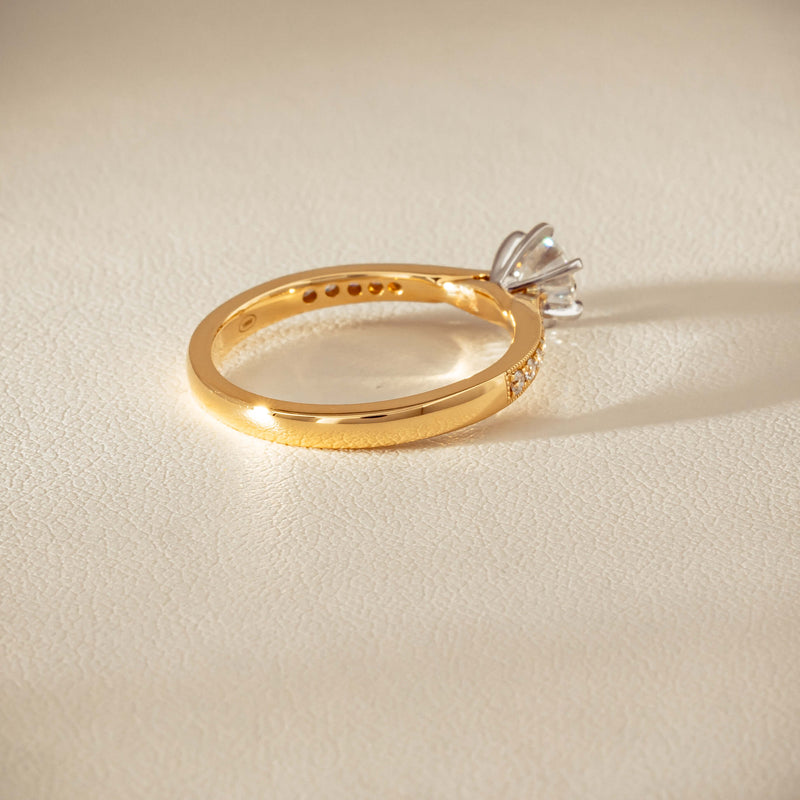 18ct Yellow Gold .52ct Diamond Zenith Ring