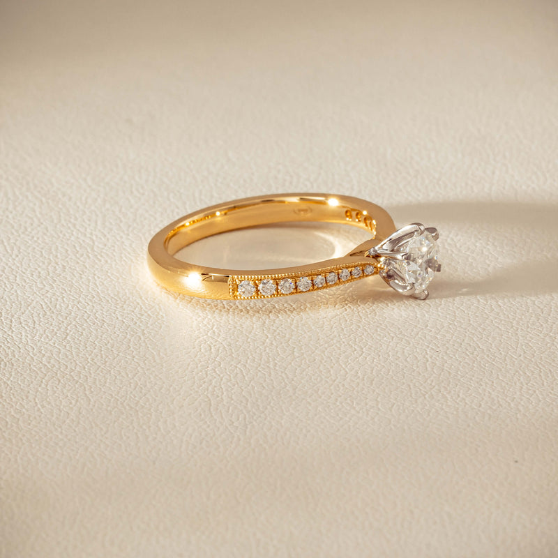 18ct Yellow Gold .52ct Diamond Zenith Ring