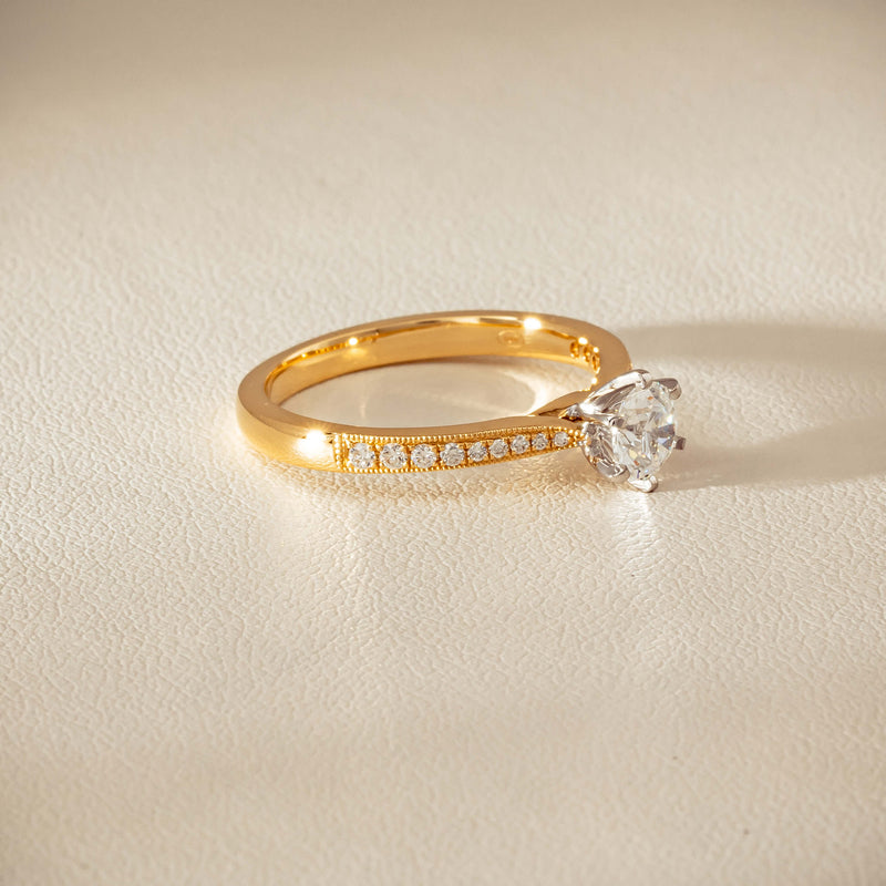 18ct Yellow Gold .52ct Diamond Zenith Ring