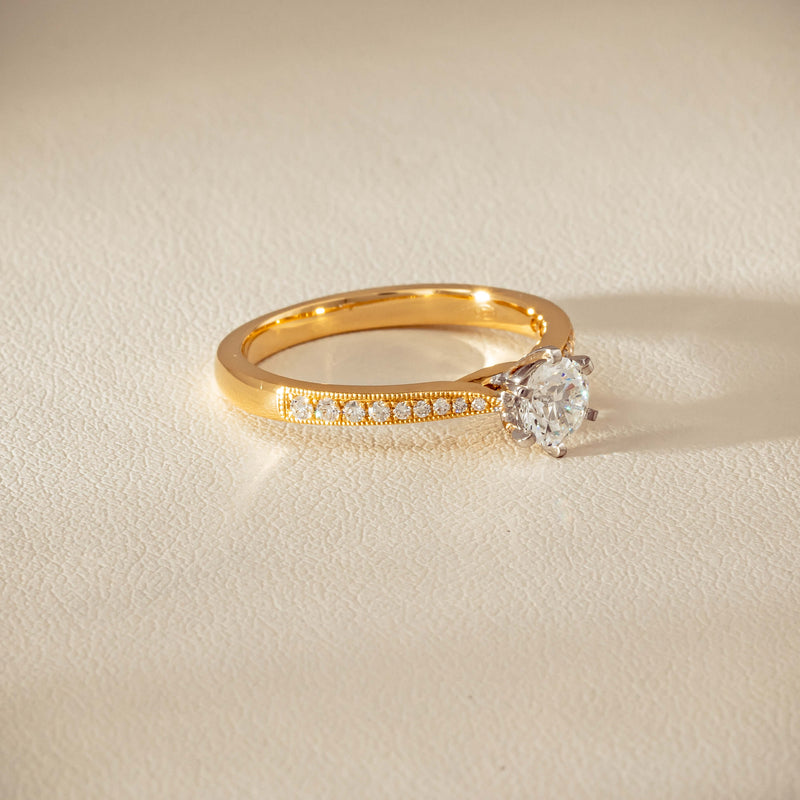 18ct Yellow Gold .52ct Diamond Zenith Ring