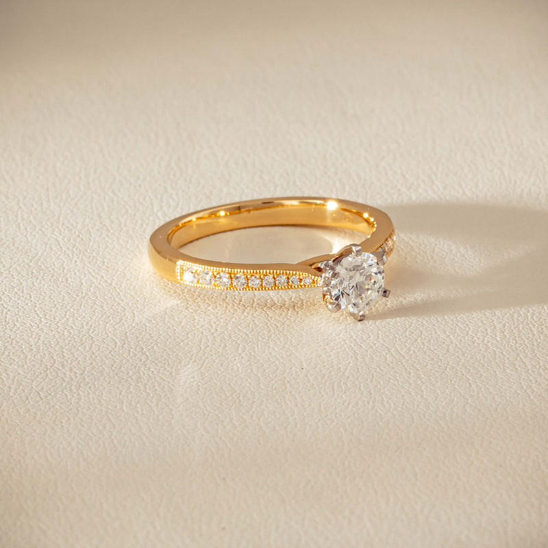 18ct Yellow Gold .52ct Diamond Zenith Ring