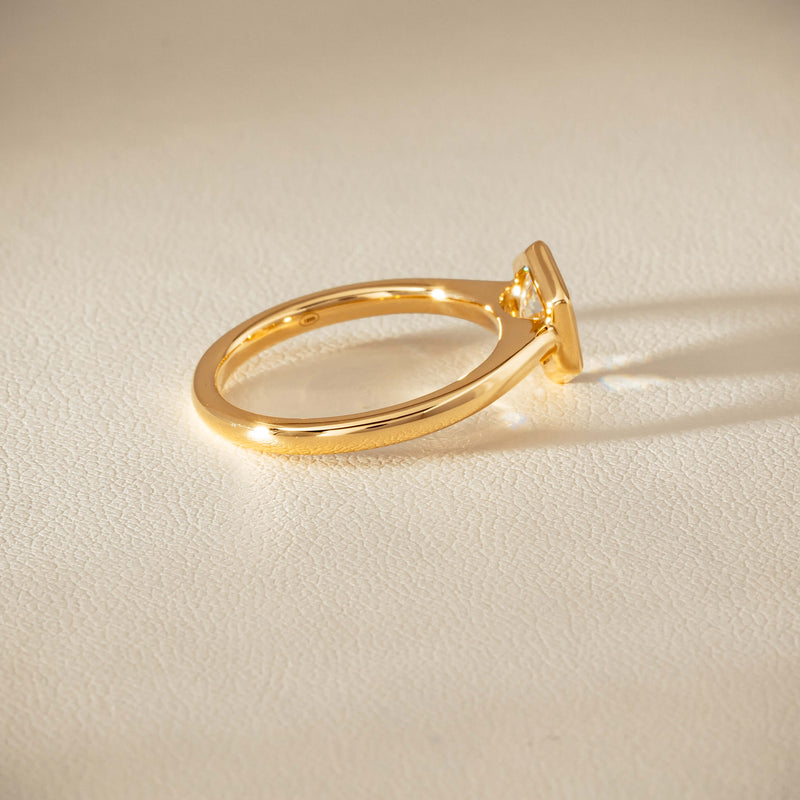 18ct Yellow Gold 1.05ct Hexagonal Diamond Natalia Ring