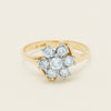 Deja Vu 18ct Yellow Gold .45ct Diamond Cluster Ring