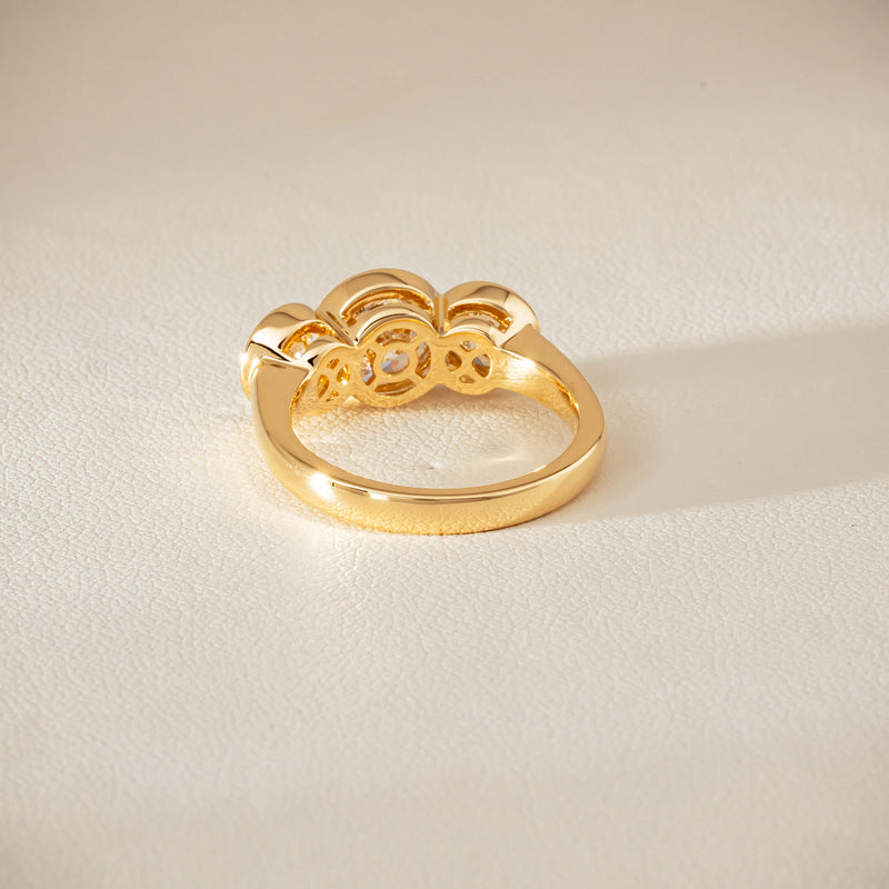 18ct Yellow Gold 2.96ct Reclaimed Diamond Natalia Ring