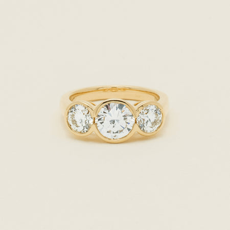 18ct Yellow Gold 2.96ct Reclaimed Diamond Natalia Ring