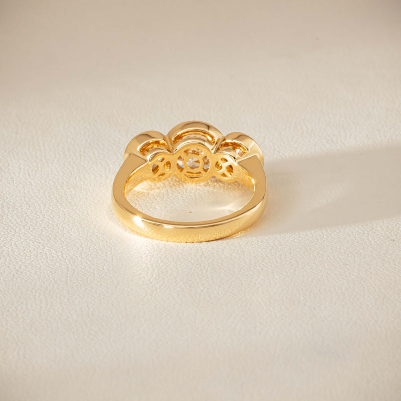 18ct Yellow Gold 2.96ct Reclaimed Diamond Natalia Ring