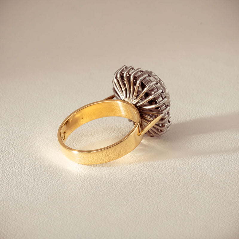 Deja Vu 18ct Yellow Gold 1.20ct Diamond Cluster Ring