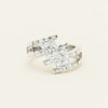 Deja Vu 18ct White Gold 1.50ct Diamond Crossover Ring - Ring - Walker & Hall