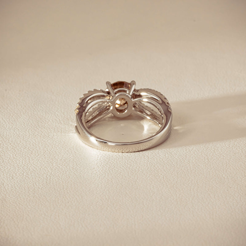 Deja Vu Platinum 2.06ct Cognac Diamond Openwork Ring