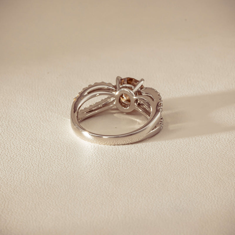 Deja Vu Platinum 2.06ct Cognac Diamond Openwork Ring