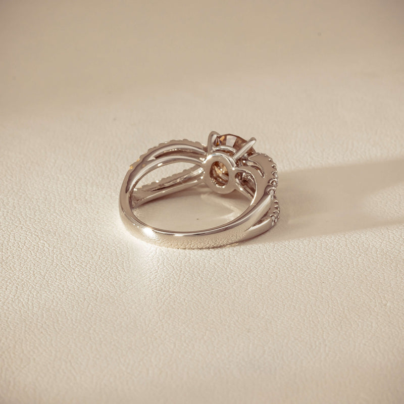Deja Vu Platinum 2.06ct Cognac Diamond Openwork Ring