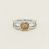 Deja Vu Platinum 2.06ct Cognac Diamond Openwork Ring
