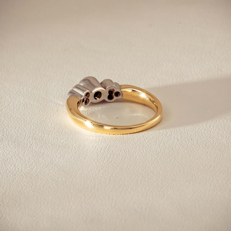 Deja Vu 18ct Yellow Gold .43ct Diamond Rubover Set Ring - Ring - Walker & Hall