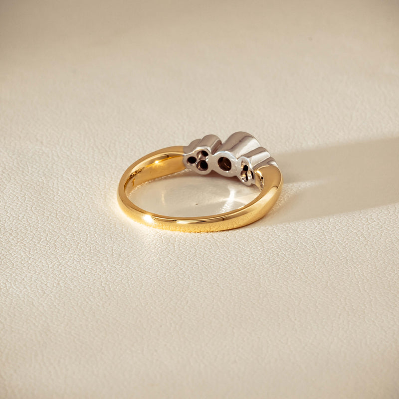 Deja Vu 18ct Yellow Gold .43ct Diamond Rubover Set Ring - Ring - Walker & Hall