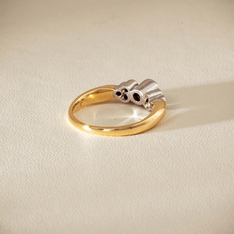 Deja Vu 18ct Yellow Gold .43ct Diamond Rubover Set Ring - Ring - Walker & Hall