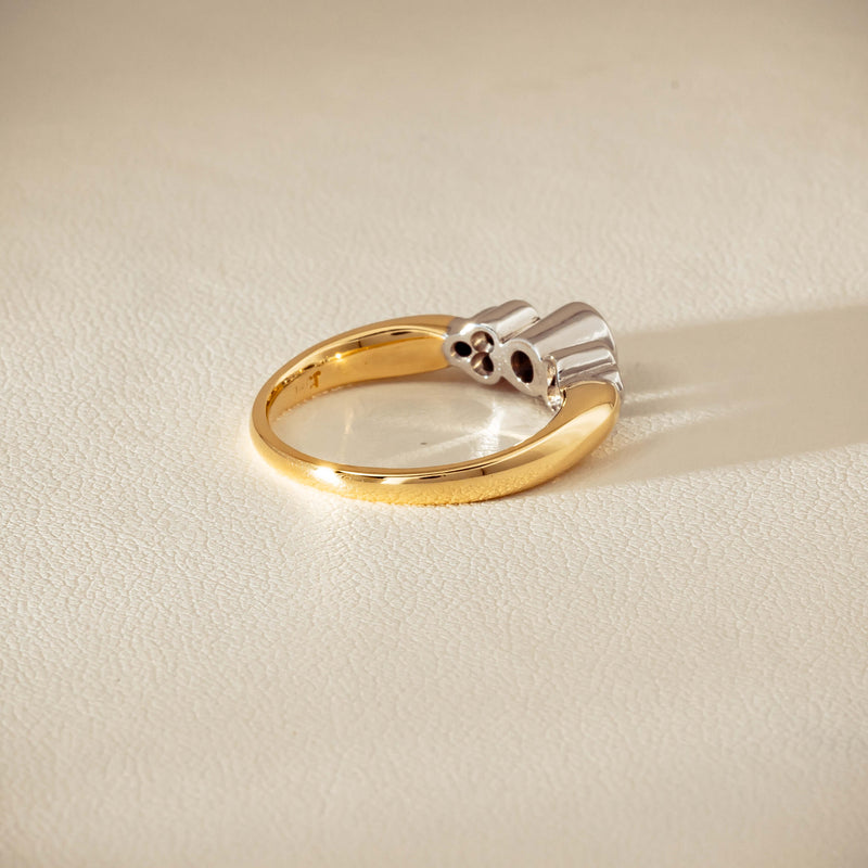 Deja Vu 18ct Yellow Gold .43ct Diamond Rubover Set Ring - Ring - Walker & Hall