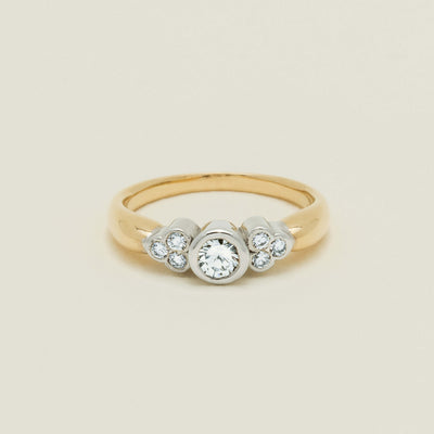 Deja Vu 18ct Yellow Gold .43ct Diamond Rubover Set Ring - Ring - Walker & Hall
