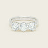 18ct White Gold 2.22ct Diamond Trilogy Ring - Ring - Walker & Hall