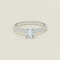 18ct White Gold .60ct Diamond Venetian Ring
