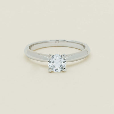 18ct White Gold .60ct Diamond Venetian Ring