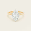 18ct Yellow Gold .57ct Marquise-Cut Diamond Belle Ring