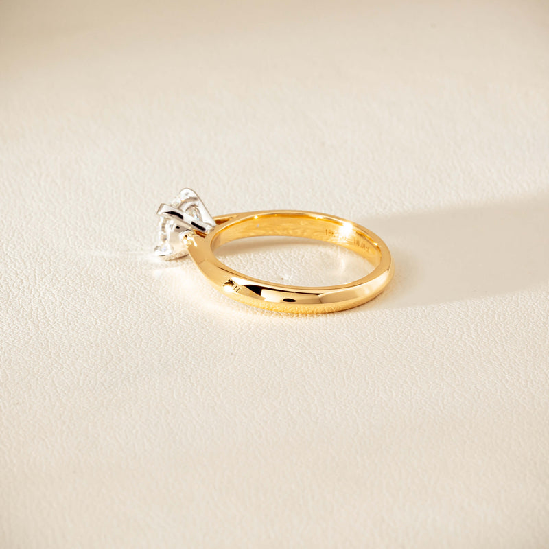 18ct Yellow Gold 1.01ct Diamond Venetian Ring