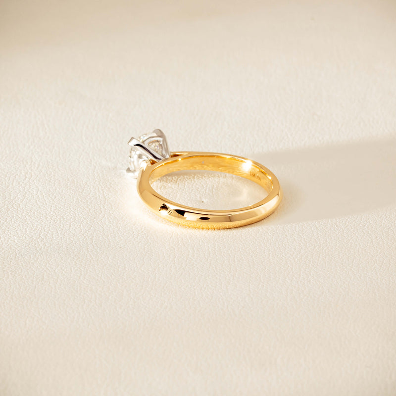 18ct Yellow Gold 1.01ct Diamond Venetian Ring