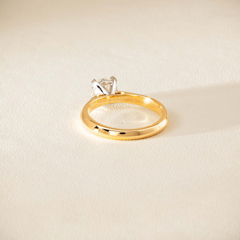 18ct Yellow Gold 1.01ct Diamond Venetian Ring