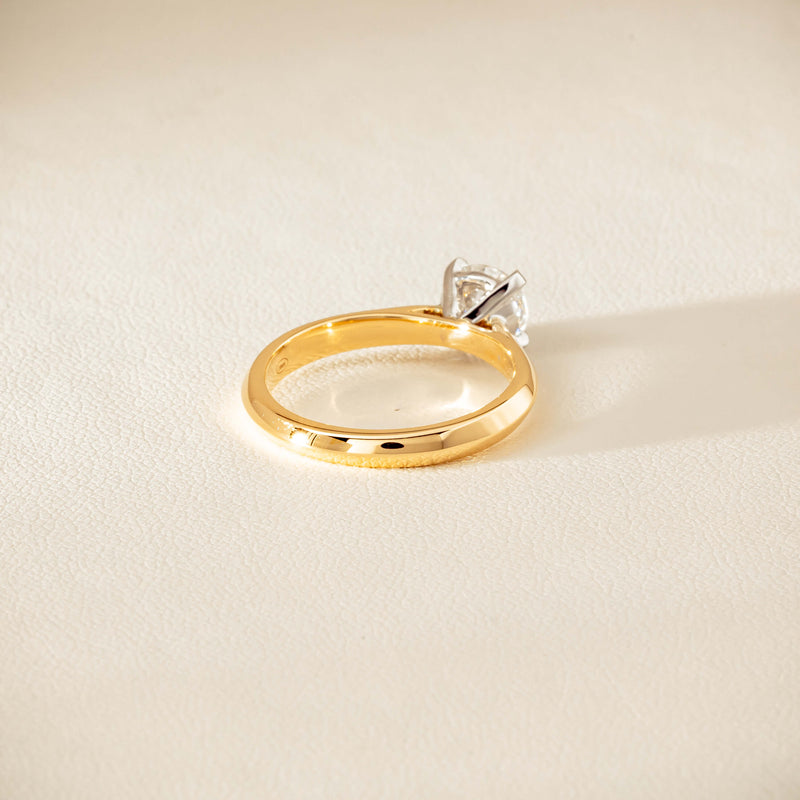 18ct Yellow Gold 1.01ct Diamond Venetian Ring