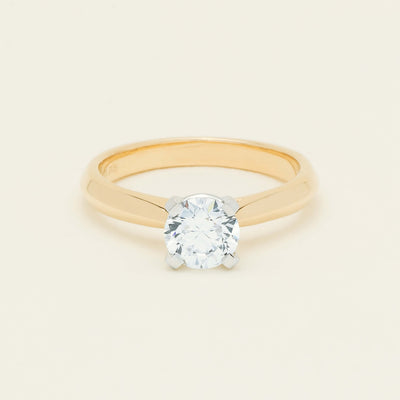 18ct Yellow Gold 1.01ct Diamond Venetian Ring