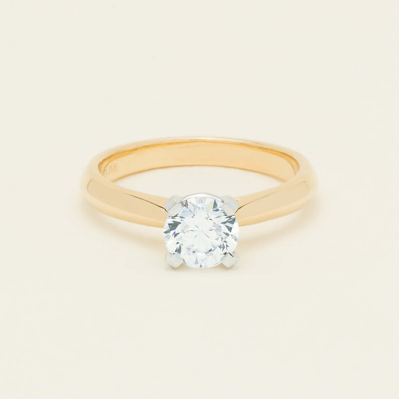 18ct Yellow Gold 1.01ct Diamond Venetian Ring