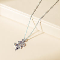 Sterling Silver Year Of The Snake Pendant-Necklace-Walker & Hall