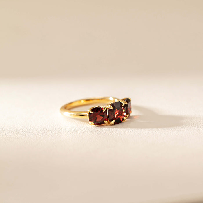 Garnet Octavia Ring