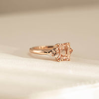 Rose gold morganite Malibu Ring